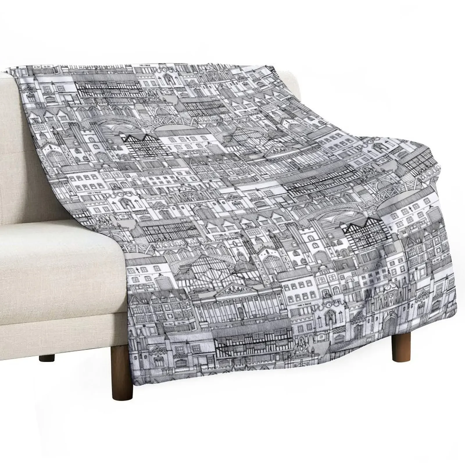 

Cambridge toile mono Throw Blanket Plush for sofa Blankets