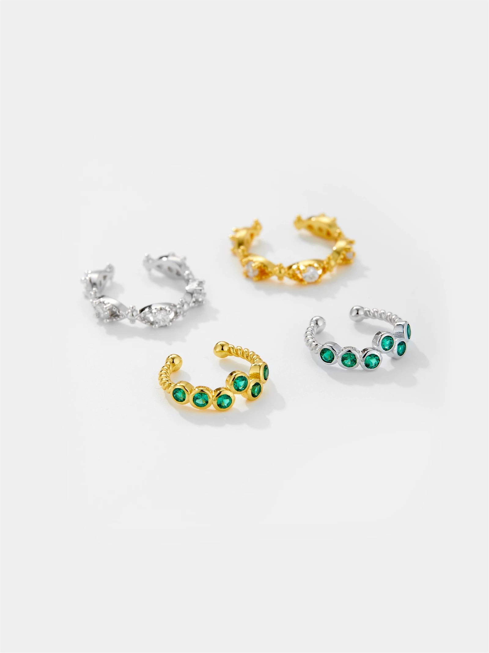 Dplaopa 925เงินวงกลมดอกไม้เงิน - Ear Cuff No Piercing บทวิจารณ์และราคา