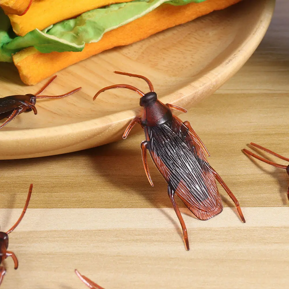 

120Pcs Creepy Cockroach Prop Scary Halloween Prank Party Trick Game Fake Bugs Decor Fake Party Prop Scary Halloween Trick Toy