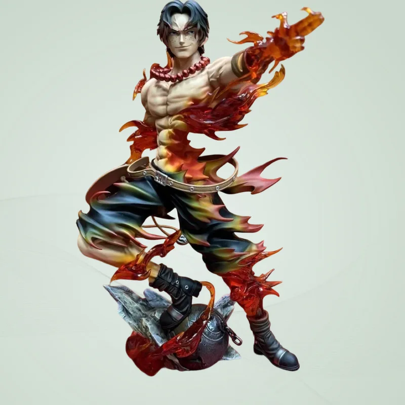 

Flower One Piece Portgas Ace Fire Fist Ace Gk Statue Pvc Figure Smiling Face Anime Collectible Desktop Ornament Home Decoration