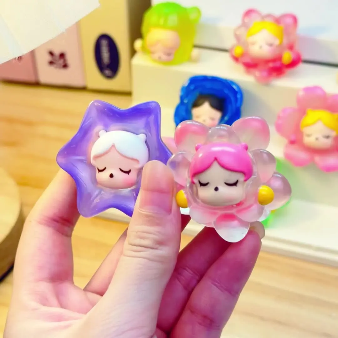 9 قطعة/المجموعة زهرة الجنية الشكل لعبة مضيئة سلسلة تمثال صغير سطح المكتب الديكور نموذج الحلي لعب الفتيات هدايا عيد الميلاد #2