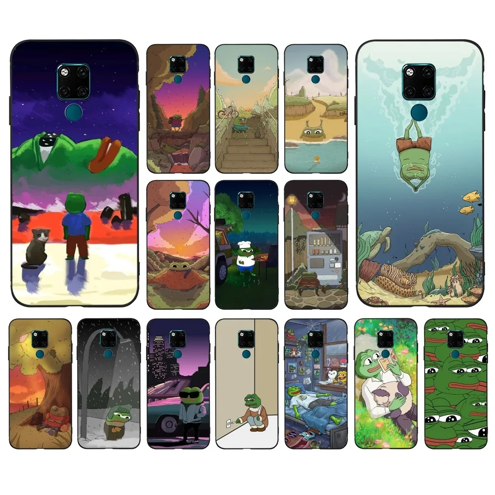 

Sad Frog Phone Case For Huawei Mate 10 20 30 40 50 lite pro Nova 3 3i 5 6 SE 7 pro 7SE