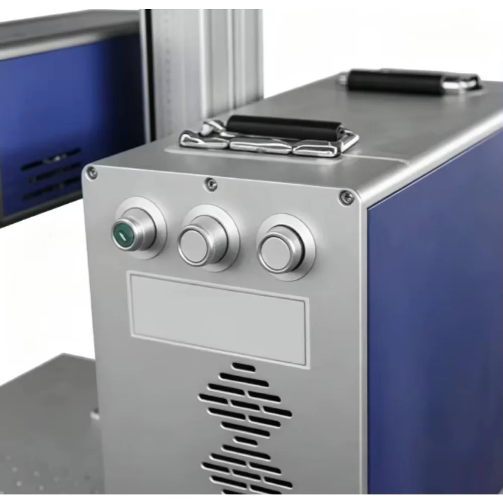 New 100W Separate Fiber Marking Machine CNC Portable Engraver Supporting DXF/AI/DWG/_dst for Metal Engraving Marking
