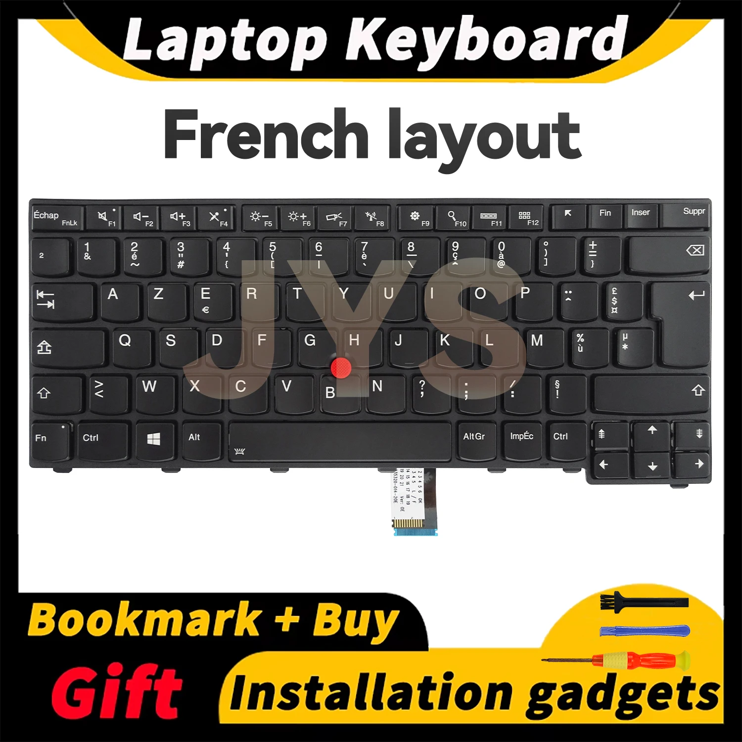 

Suitable for Lenovo ThinkPad T440/T440s/T440P/T450/T460/L440/L450/L460/L470/T431S laptop keyboard with backlit French layout