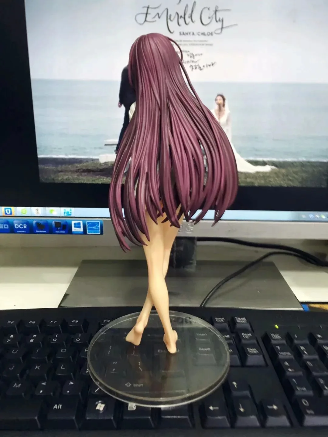 Anime Fate/Grand Order Scathach Action Figure Fgo Scathach Hause Tragen Pullover 24 cm PVC Sammlung Modell Puppen Spielzeug für jungen Geschenke