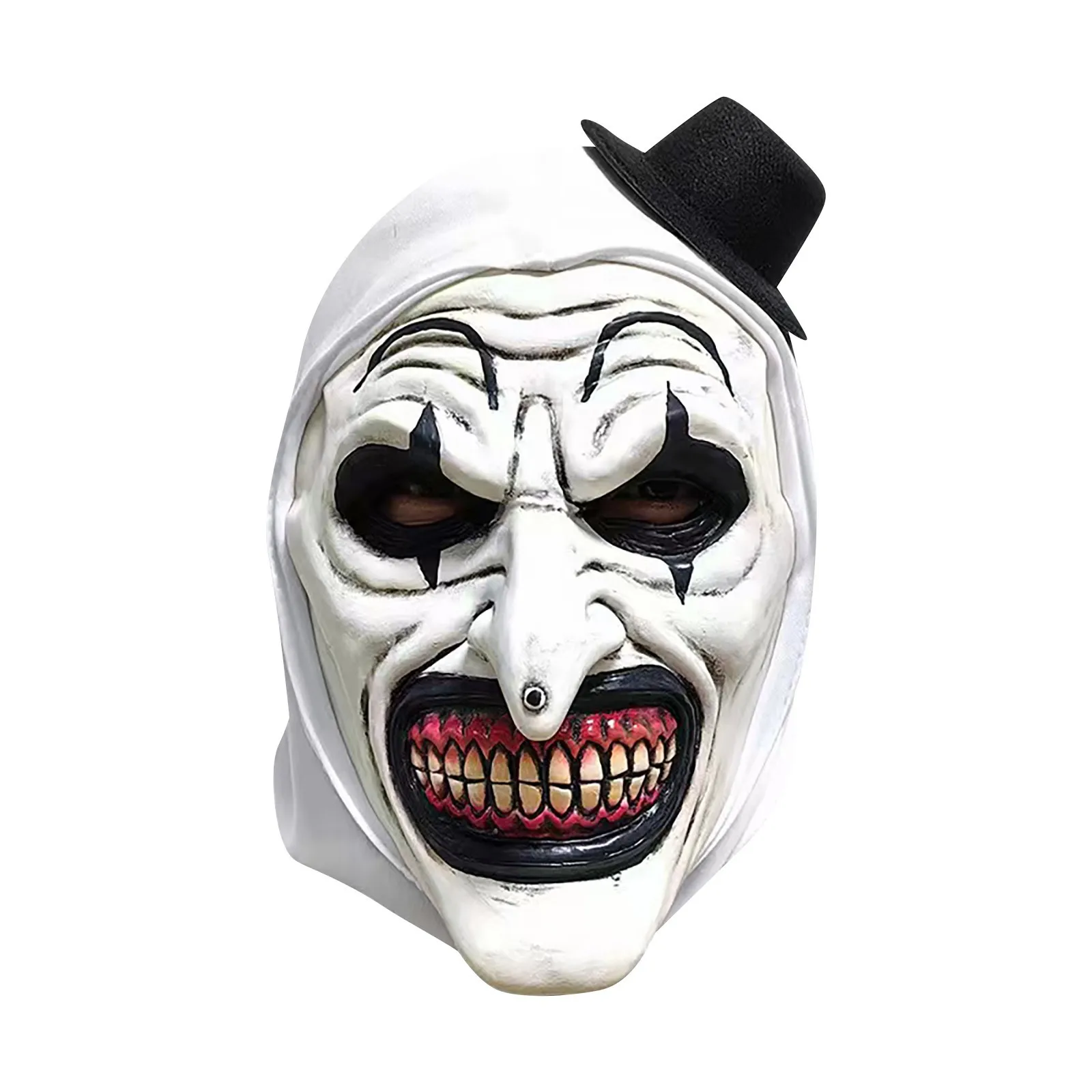 قناع مهرج تنكري مخيف للبالغين ، فن مرعب ، رأس كامل ، إكسسوارات هالوين ، زي جديد ، #3