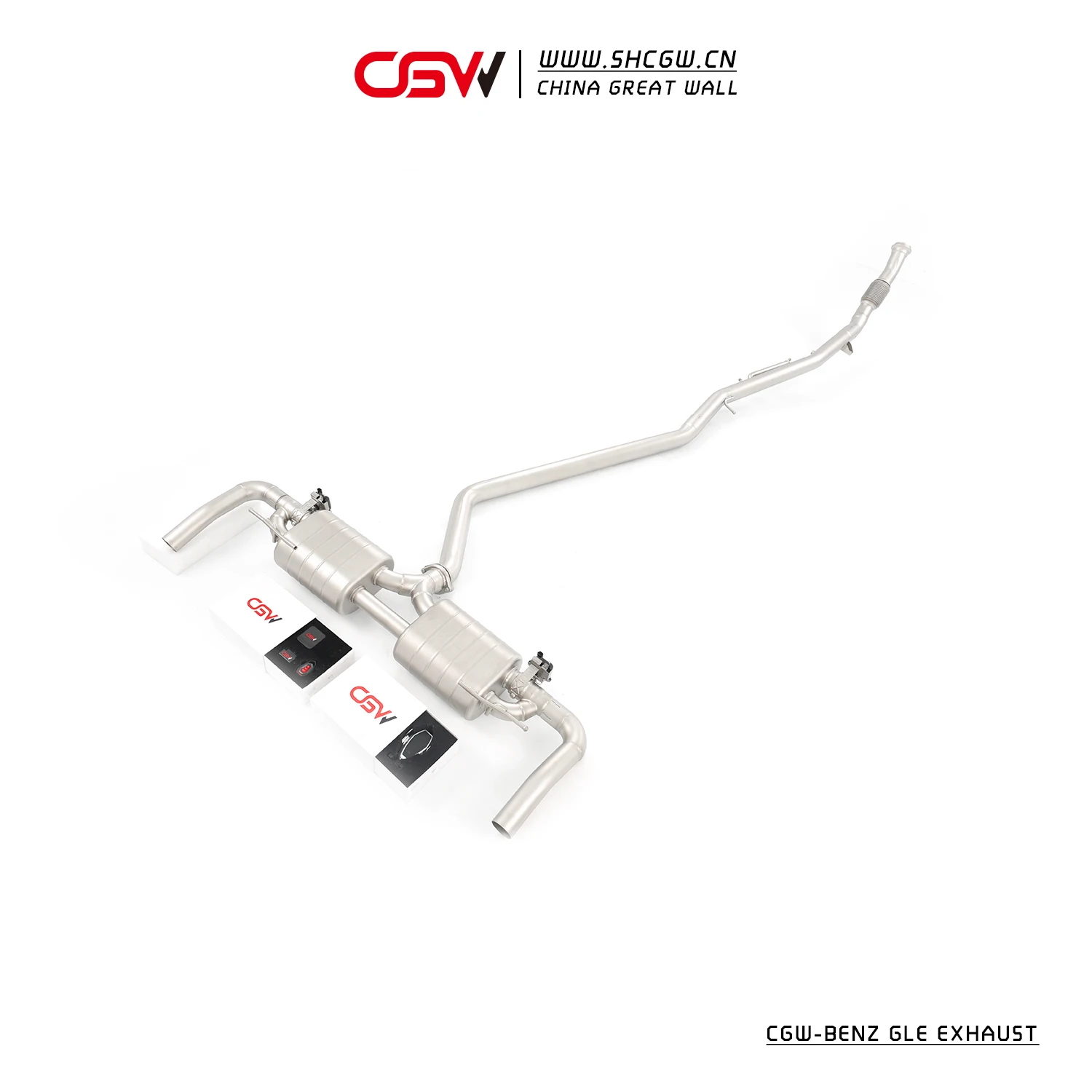 Stainless Steel Catback Exhaust Pipes Valve Muffler System for  GLE450  2.5T 2024-
