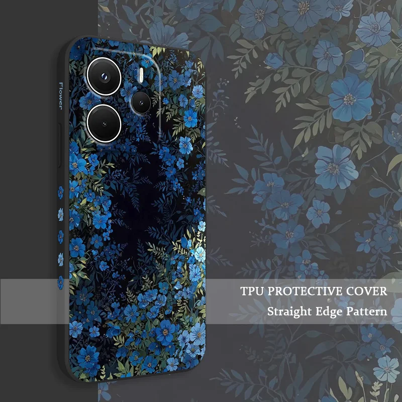 

Mysterious Flower Phone Case For Xiaomi Redmi Note 14 13 12 12S 11 11S 10 10S Pro Plus 15 15C 14C 4G 5G Silicone Cover