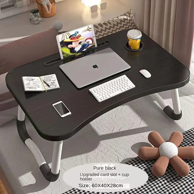 

Folding Home Laptop Desk for Bed & Sofa Laptop Bed Tray Table Desk Portable Lap Desk for Study and Reading Bed Top Tray Table