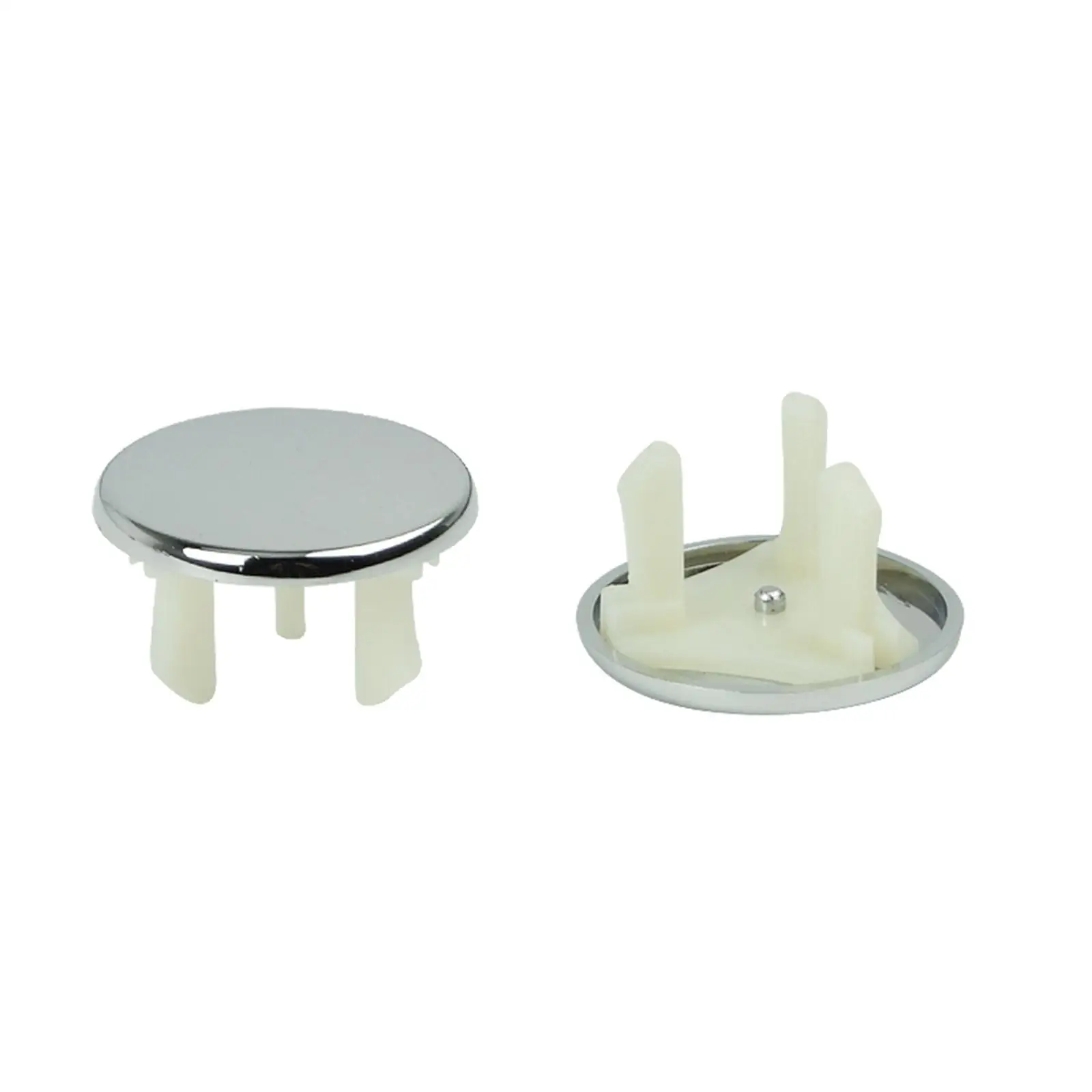 Solid Round Sink Overflow Trim Cover Replacement Cap Plastic Insert for Kitchen Bathroom Ceramic Basin