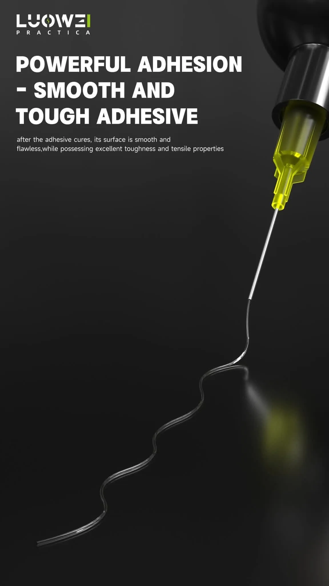 LUOWEI UV adhesive is used to repair cracked frames on mobile phones, computers, and tablets. For internal use only.