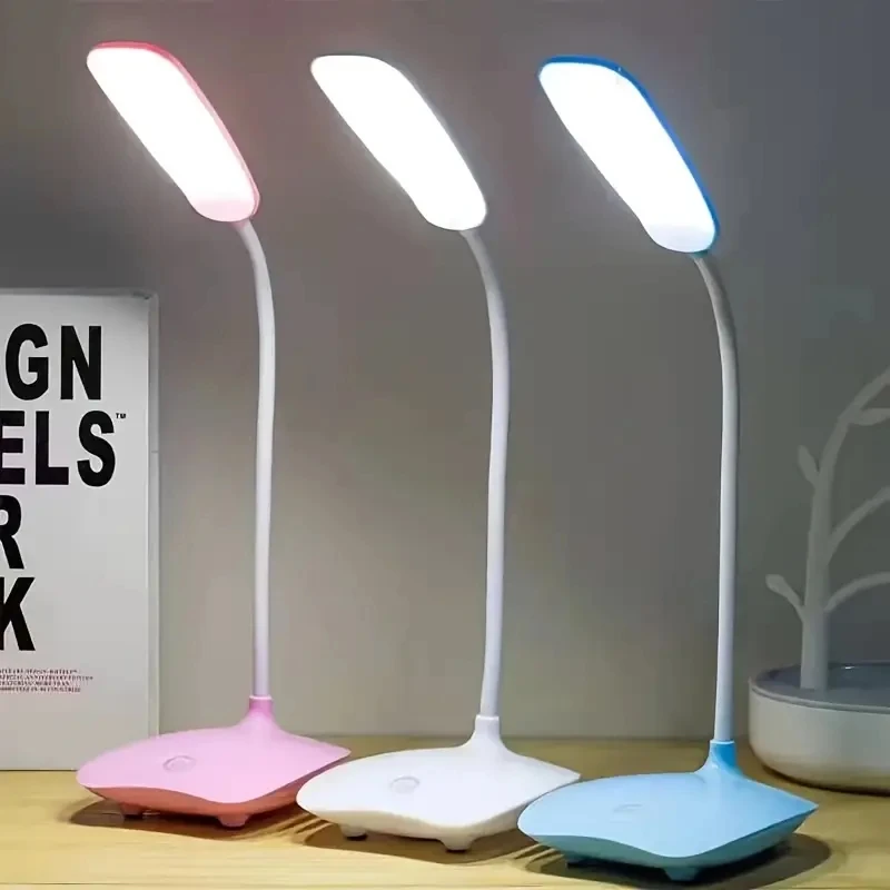 Lámpara LED De Escritorio, Iluminación Recargable Por USB, Protección Ocular, Luz Nocturna Para Habitación, Mesita De Noche,