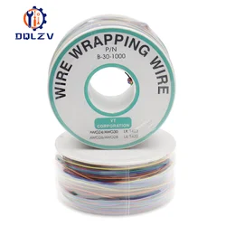 8 Color Wire Wrapping 250 Meters AWG30 Cable Ok Wire Jumper Wire PVC Electronic Conductor Wire Connector FOR PCB Wrapping Wire