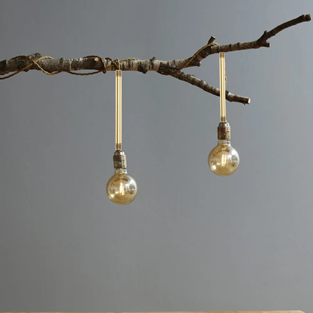 

Copper Lighting Fixture Downrod Straight Stem Replacement Lamp Part for DIY Repair Making Lighting Fixture Downrods