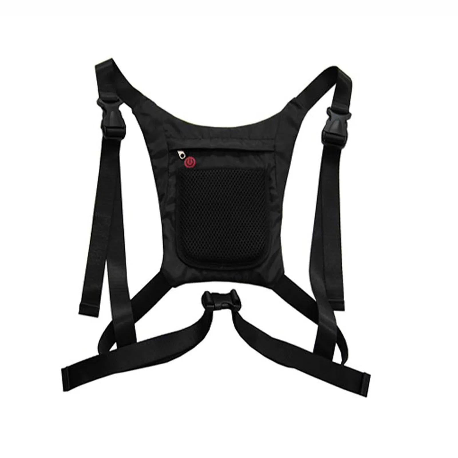 Unisex Wireless Reflective Cycling Vest 4 LED Turn Signal Light Vest USB Rechargeable Backpack Guiding Light With Remote Control