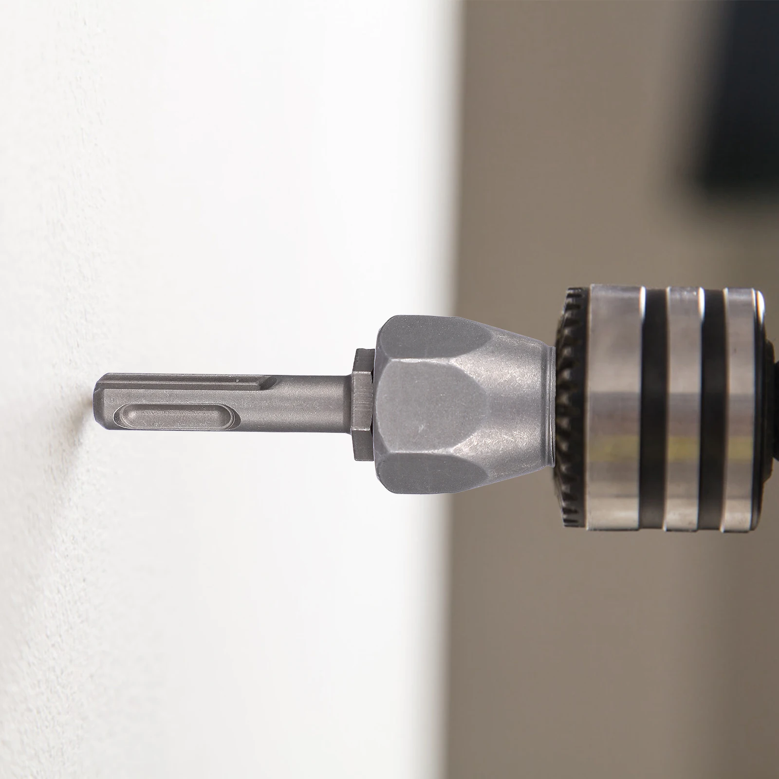 

Electric Hammer Adapter for Brick Wall Chrome Steel Multifunction Chuck Key Drill Bit Holder Drilling Converter