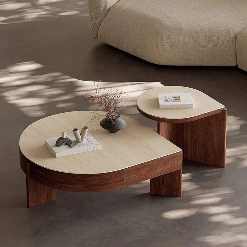 

Antique Japanese Coffee Table Wood Modern Decoration Living Room Side Table Nordic Unique Mesa Auxiliar Entrance Hall Furniture