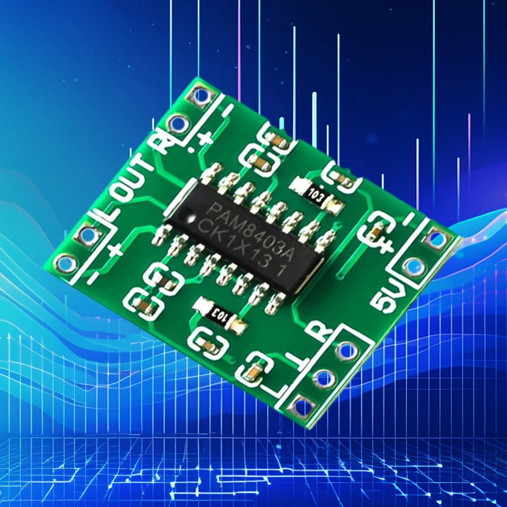 1-20 sztuk PAM8403 Mini płyta wzmacniacza zasilania 2x3W 2-kanałowy stereofoniczny moduł wzmacniacza dźwięk cyfrowy do zasilania Arduino 2.5V-5.5V