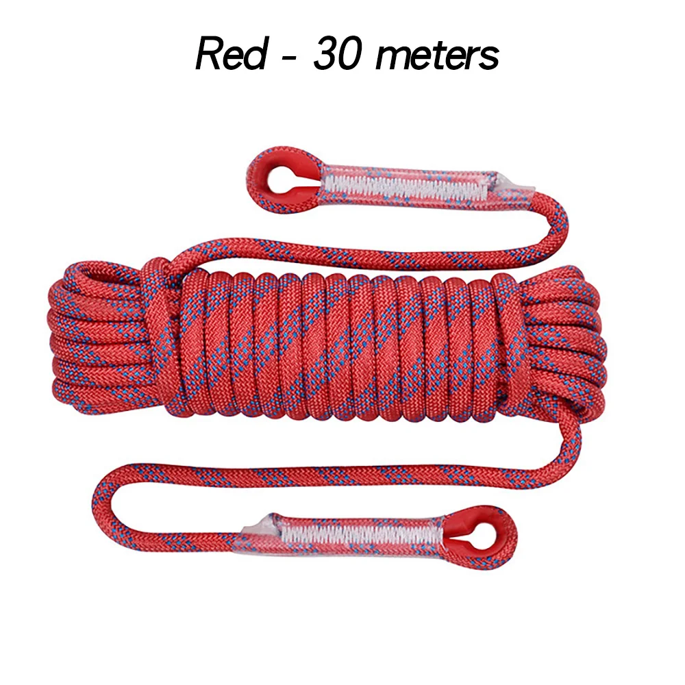 12mm 50m Outdoor Klimtouw Escape Rescue Statisch Touw Rock Apparatuur Bergbeklimmen Levenslijn Emergency Survival Veiligheidsuitrusting