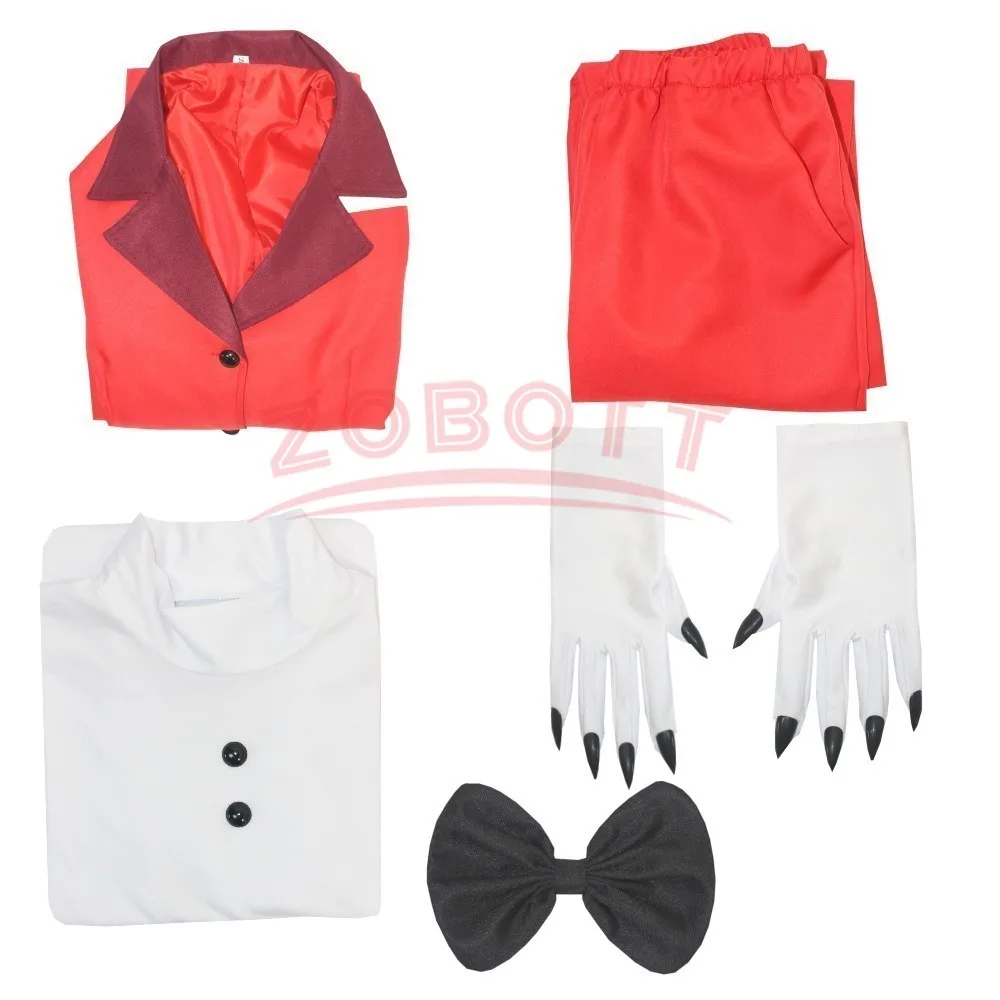 Charlie Morningstar Cosplay Hazzbin Cos Hotel Fantasia Costume Disguise Adult Women Top Pants Outfits Halloween Carnival Suit