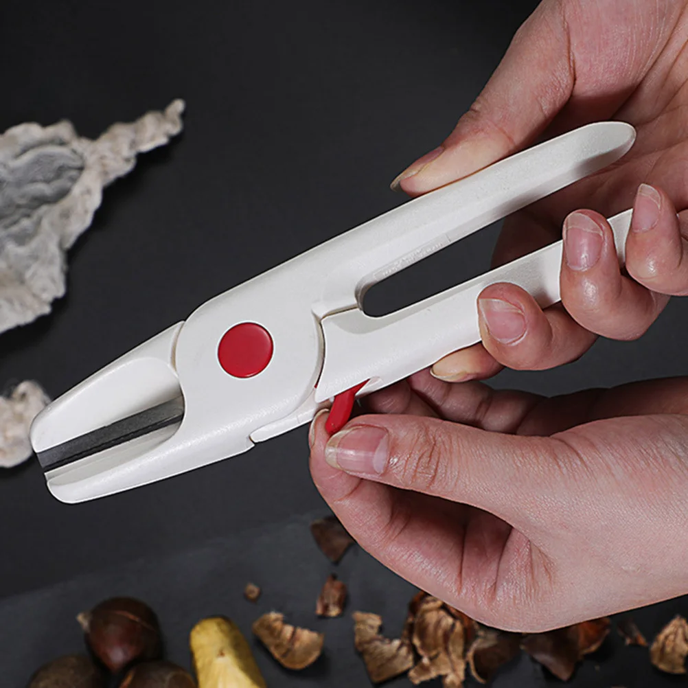 

1Pcs Chestnut Opener Stainless Steel Walnut Piler Household Nutcracker Ergonomic Handle Sheller for Chestnut Hazelnut Pecan