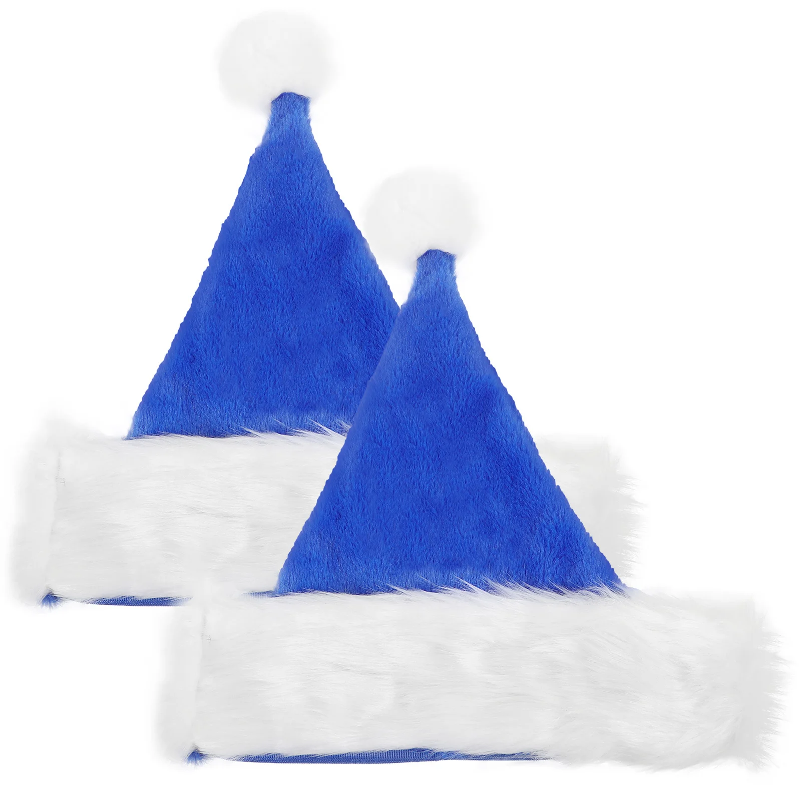 

2Pcs Santa Hats Christmas Party Medium Size Soft Fabric Comfortable Reusable Xmas Headwear Santa Hats Hats,christmas Hat Kids
