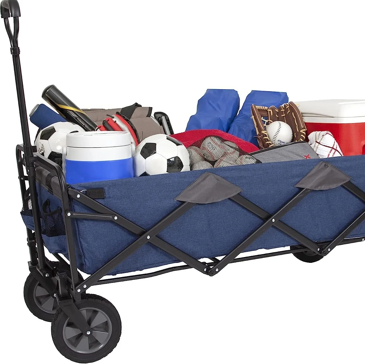 Lengthened Collapsible Folding Wagon Truck Outdoor Folding Truck Camping Folding Trolley Truck