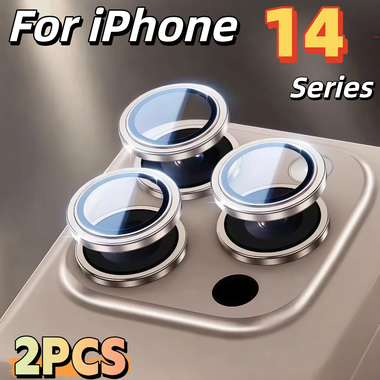 2 pcs iPhone 14 Pro Max 14 Plus  14 Lens Protection Film HD 