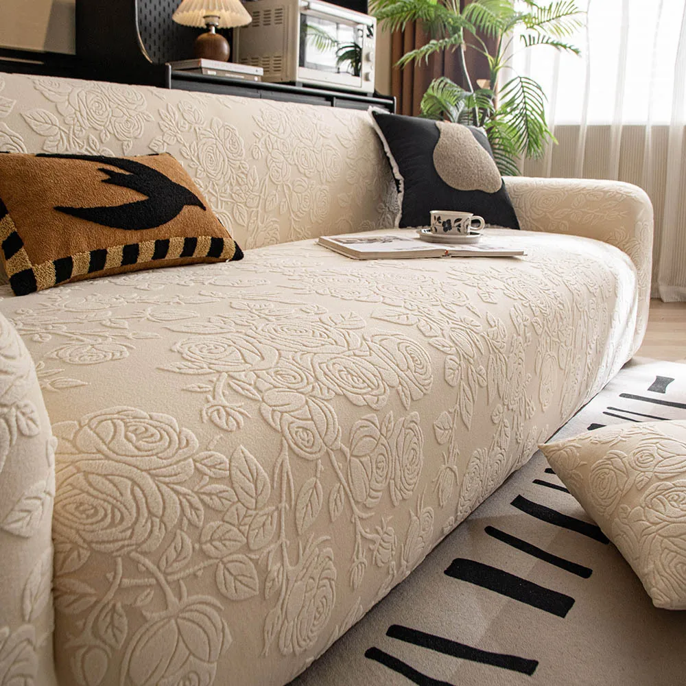 Full Wrap Universal Sofa Cover L-Shaped Corner Couch Covers Dustproof Chaise Lounge Slipcover Non-slip Furniture Protector