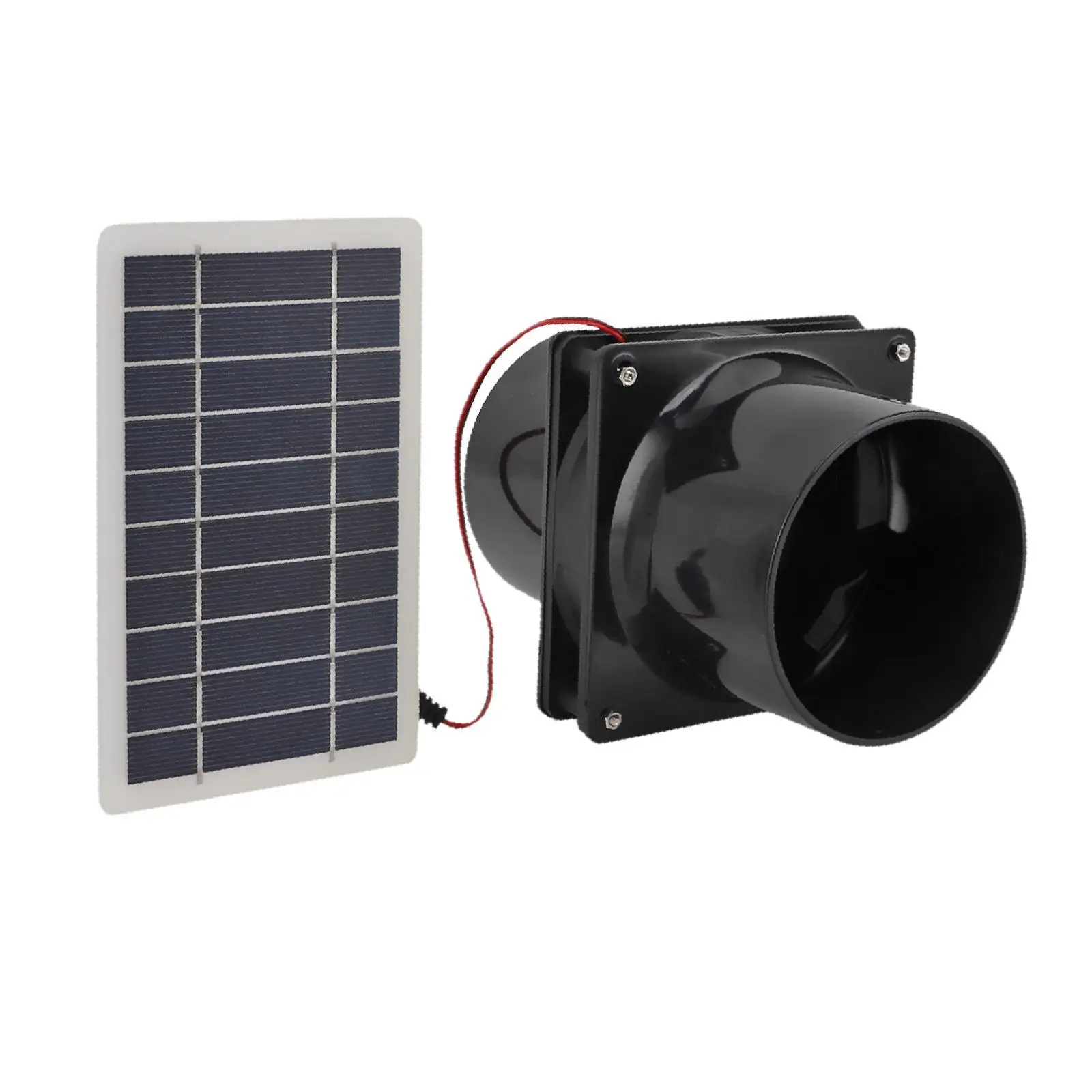 

Вентилятор на солнечных батареях, водонепроницаемый вытяжной вентилятор для теплиц, автодомов, активного отдыха, курятников, домов для животных