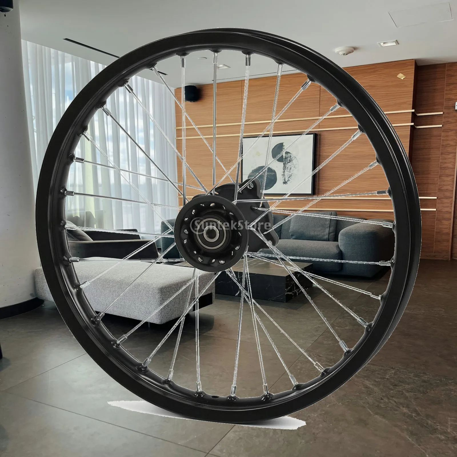 Motorcycle Wheel Hub Spoked Motorcycle Hub with Spokes Corrosion-Resistant Stable for Riders