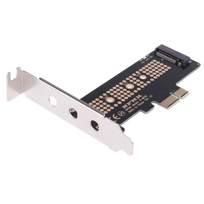 NVMe PCIe M.2 NGFF SSD To PCIe X1 Adapter Card PCIe X1 To M.2 Card With Bracket 1Pcs