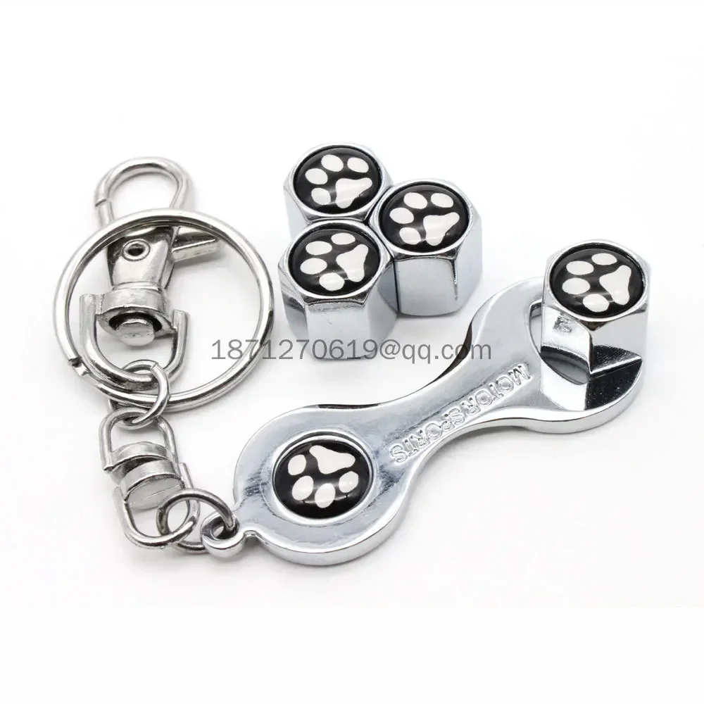 Car Styling Auto Wheels Tire Valve Stem Caps Keychain For BMW Toyota Jeep Land Rover Chevrolet Buick Chrysler Audi Peugeot Hot