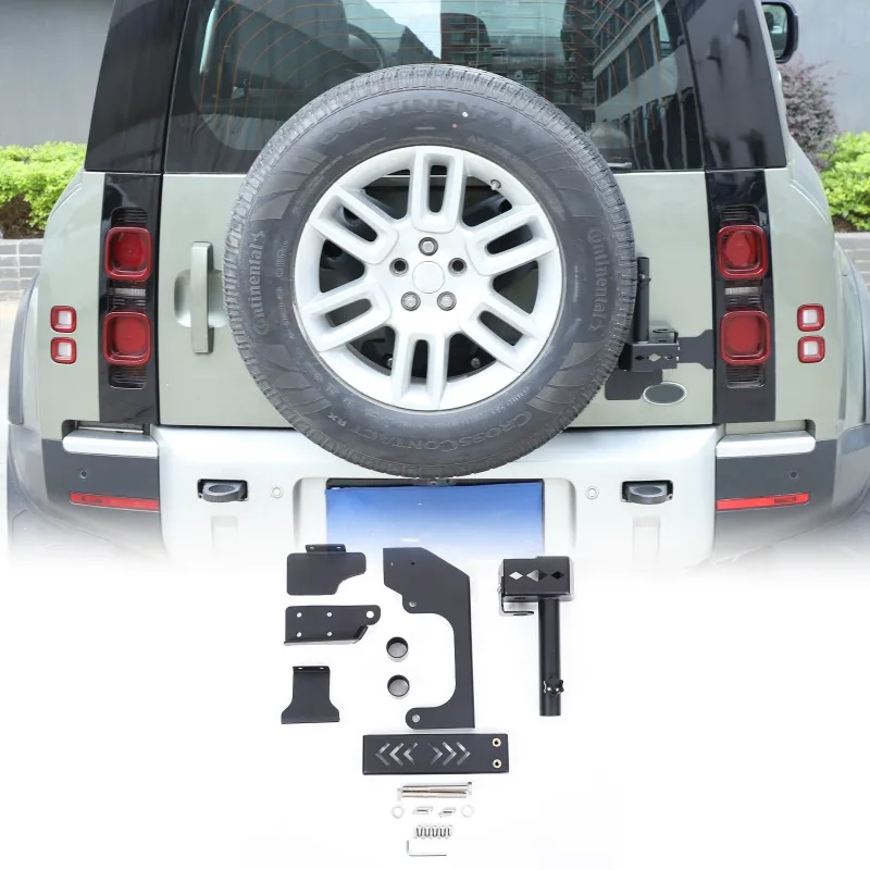 

Carbon Steel For Land Rover Defender 2020 2021 2022 2023 2024+Tailgate Flagpole Antenna Bracket Car Exterior Accessorie