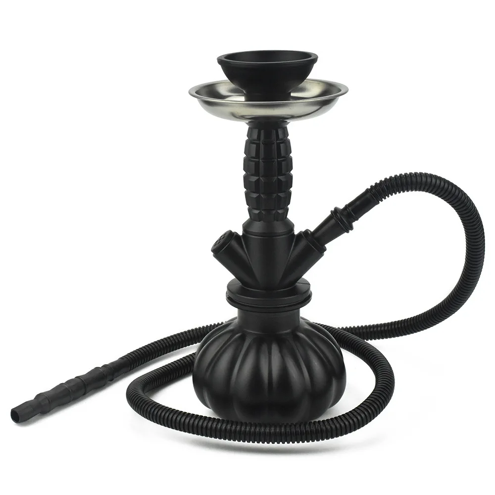 High-end Hookah Kit with Single Silicon Hose for Outdoor Travel Portable Narguile Cachimba Accessories Smoking Accessories