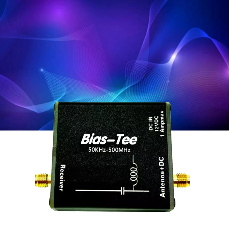 Voor Hfdyloop Hfdy Loop Antenne Feed Bias Tee 50Khz-500Mhz Rf Dc Blocker Biaser