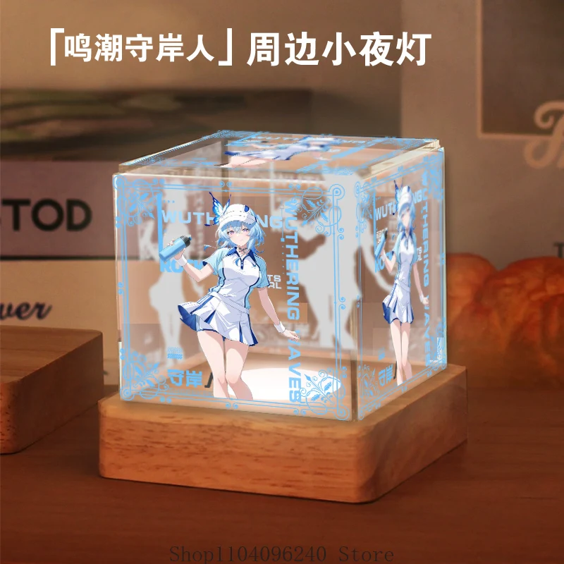 

Wuthering Waves Shorekeeper Jinhsi Verina Game Аниме Ночник с лампой для декора комнаты День рождения День святого Валентина Рождественские подарки