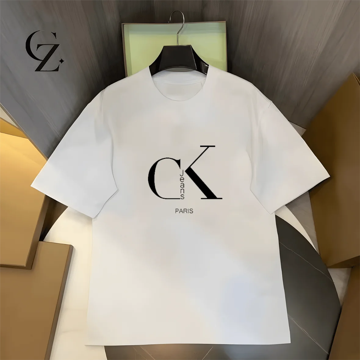 Camiseta de marca Calvin, camiseta de verano para mujer/hombre, camiseta informal de moda de manga corta de algodón, ropa de calle cómoda de alta calidad, Top Y2k