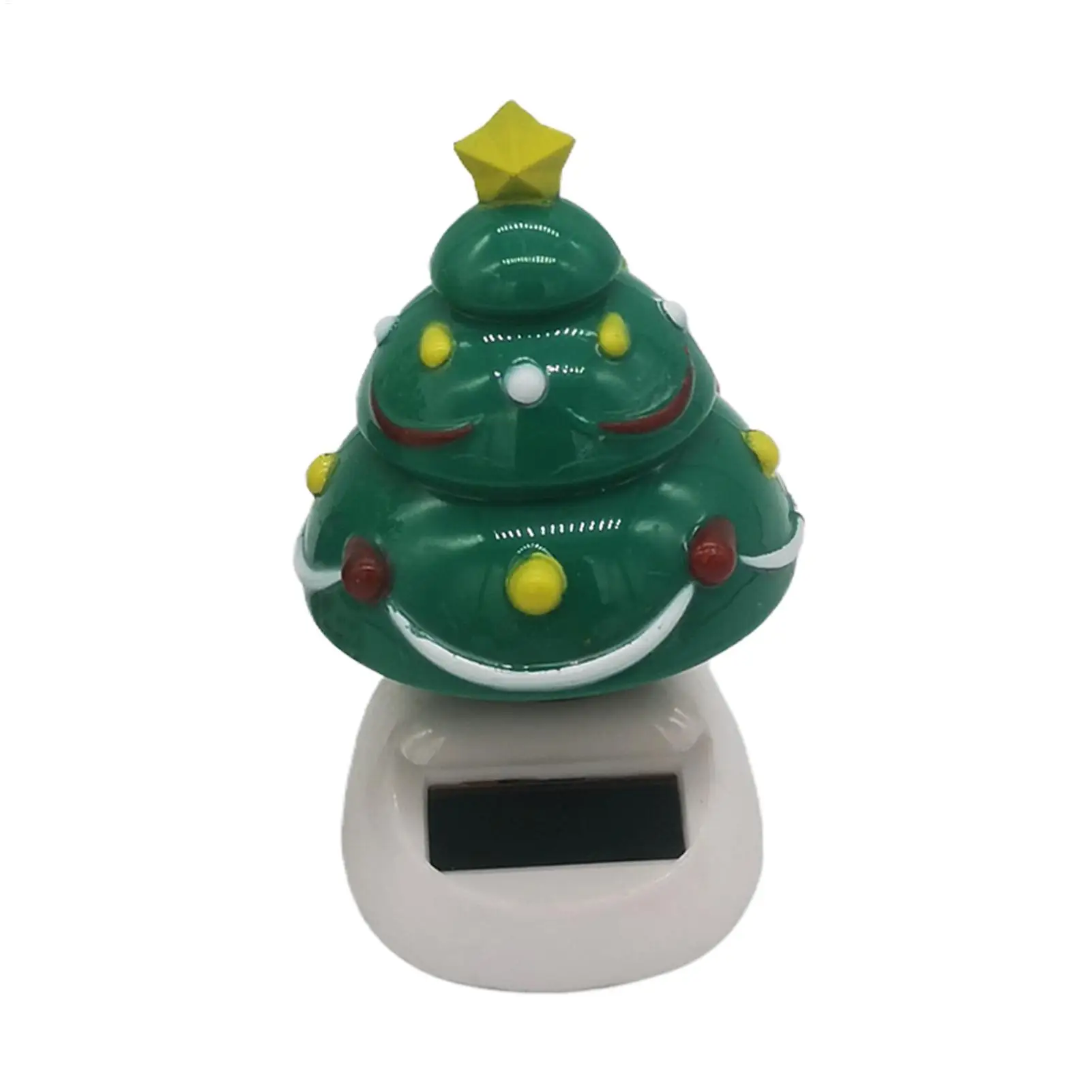 Christmas Solar Powered Dancing Toy Dancing Decoration for Car Dashboard Christmas Dashboard Toy Cute Snowman Dancing Toys