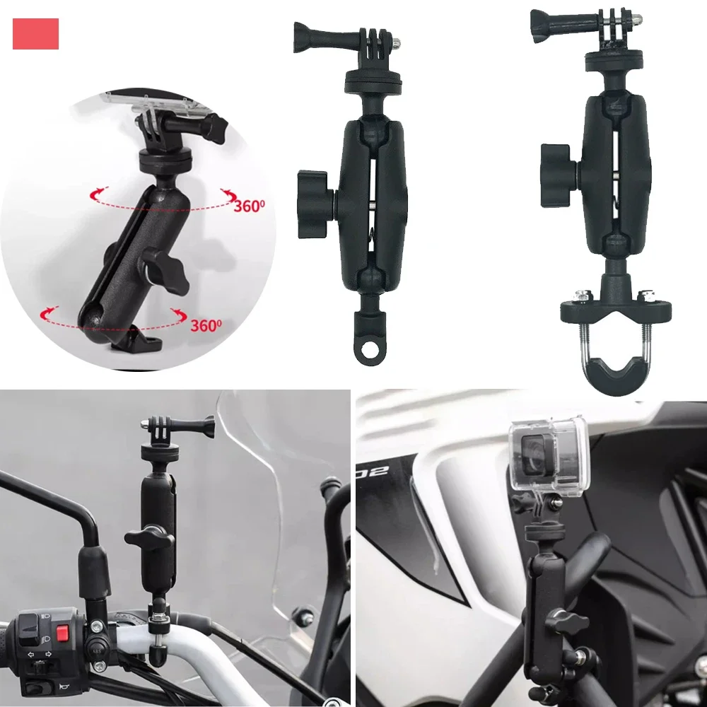 Motorcycle Bicycle Camera Bracket Holder Handlebar Mirror Mount Bike Bracket for GoPro Hero DJI Phone Action Camera Accessories