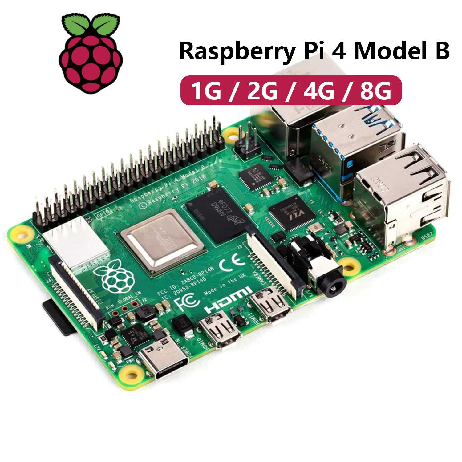 Imagem -02 - Raspberry pi Placa de Desenvolvimento Modelo b Oficial Original 1gb 2gb 4gb 8gb Bcm2711 Quad-core Cortex-a72 Braço v8 Soc 64-bit