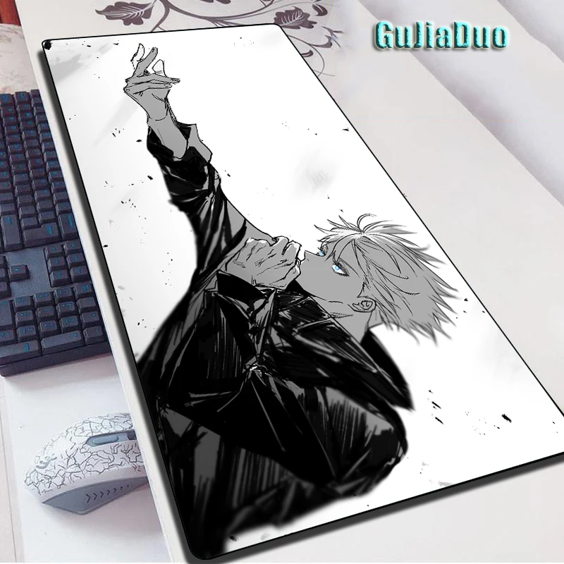 Anime Boy 400x900 Extra Large Mouse Pad XXL Computer Table Desk Mat Gaming Room Accessories Kawaii Mange Mousepad Pc Cushion Rug