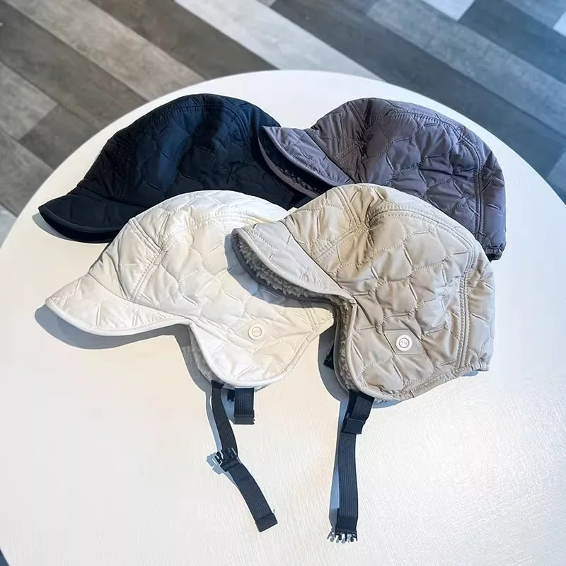 قبعة الطيار في الهواء الطلق التزلج منفذها القبعات الكبار للجنسين قبعة الصوف للجنسين الشتاء سميكة الأذن حامي قبعة دافئة مقاوم للماء قبعة تزلج