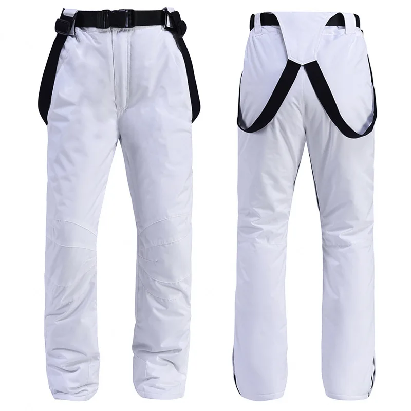 -30℃ Ski pants single board double board Strap pants for men and women Warm and thickened Waterproof and windproof