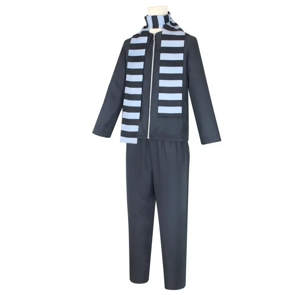 Disfraz de Cosplay de Vector, disfraz de película Minion Thief Dad Gru, actuación de fiesta de Halloween, pantalón Jakect naranja, conjunto de gafas