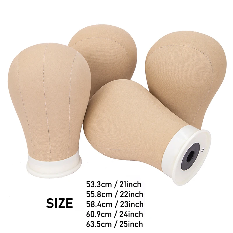 قماش شعر مستعار كتلة رئيس 21 "22" 23 "24" الفلين قماش رئيس DIY بها بنفسك شعر مستعار المعرضة الفلين رئيس جودة شعر مستعار الملحقات #5