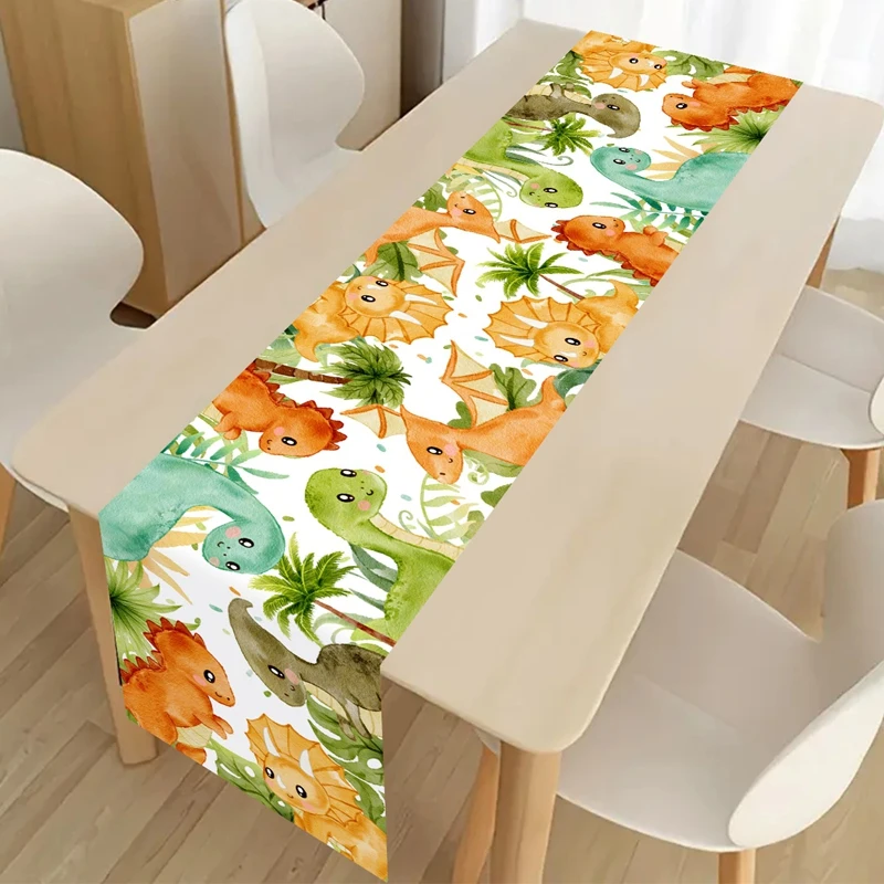 ديناصور الجدول عداء الديناصور الأخضر موضوع هدير دينو واحد حفلة عيد ميلاد زينة أطفال بنين الغابة سفاري لوازم استحمام الطفل