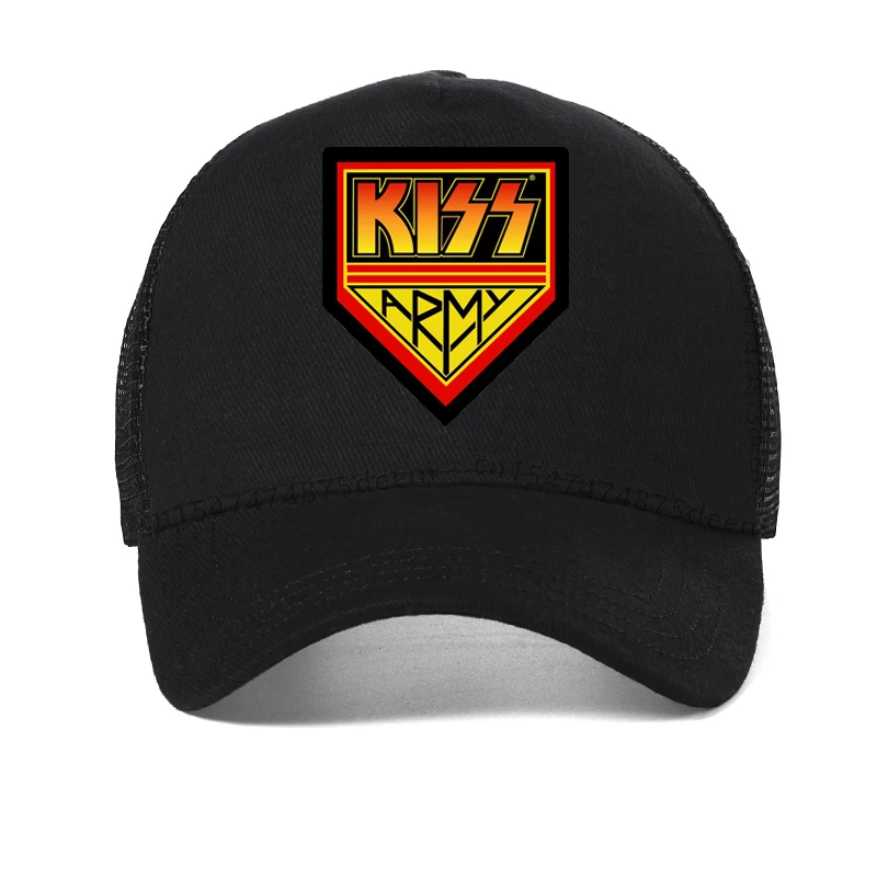 Rock Band Kiss hat Men Women Fashion Cotton baseball cap Summer Trend Cap New Youth Joker Mesh Breathable Trucker Hat