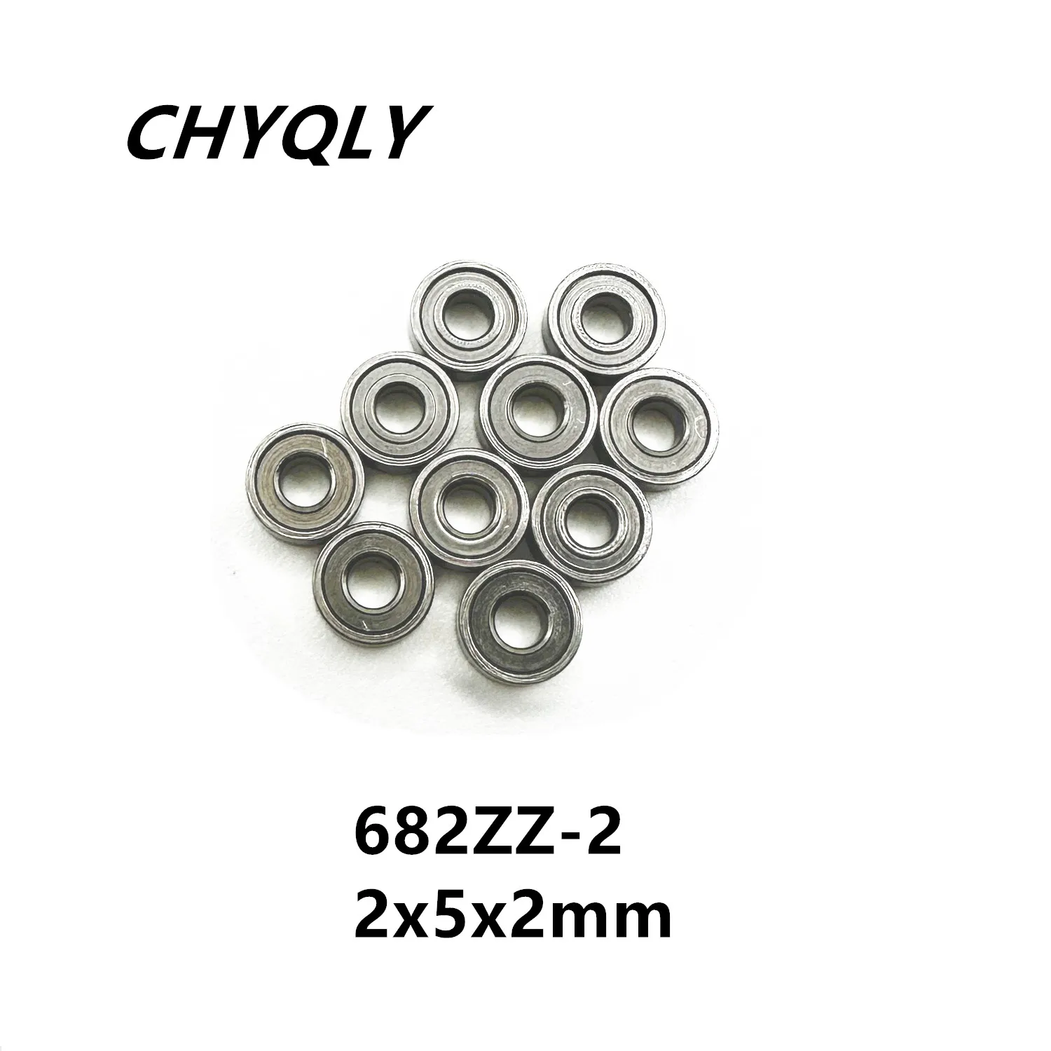 50Pcs 682ZZ-2 2x5x2 mm Deep Groove Ball Bearing Miniature Bearing High Quality Model Aircraft 682Z
