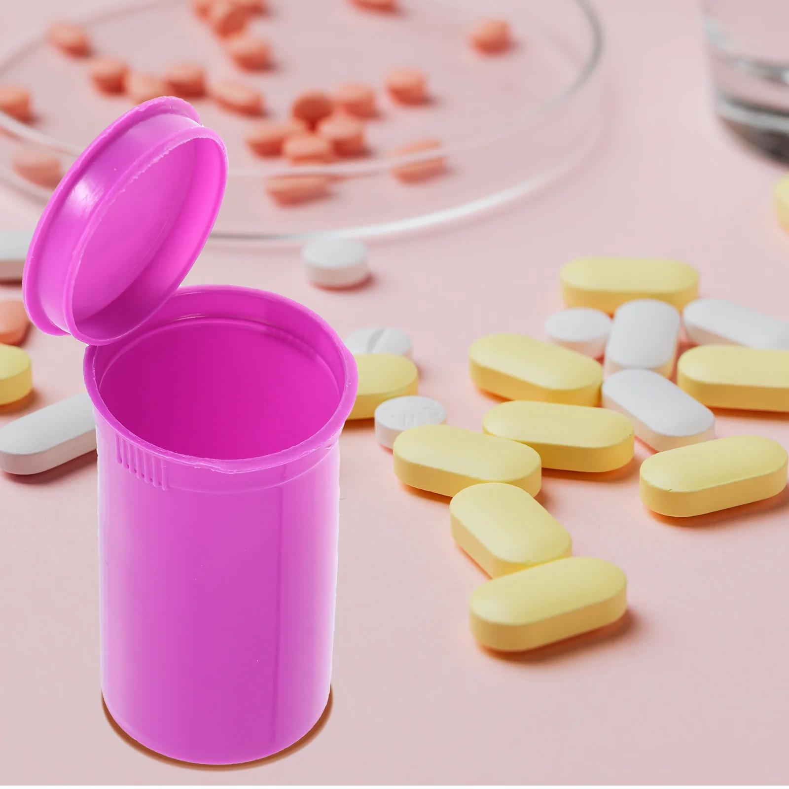 

10 шт., прозрачный держатель для лекарств, мини-водонепроницаемая герметичная бутылка для таблеток, портативный уличный небольшой контейнер для лекарств, герметичный